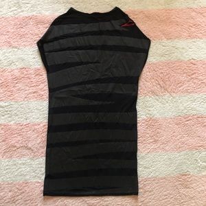 Krizia black gauzy fitted dress